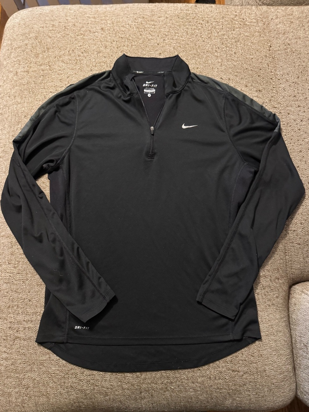 Nike Women’s Black Dri-FIT Quarter-Zip Pullover